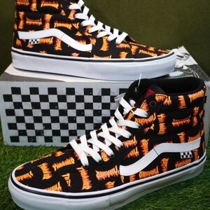 VANS Thrasher x Skate Sk8- High Allover Thrasher Logo (New) SIZE 10.5